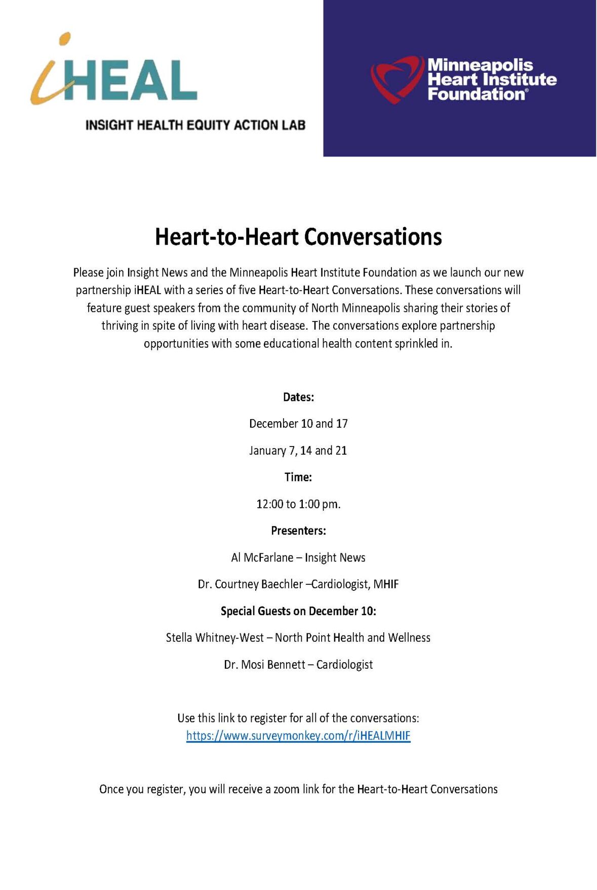 Dual Logo Heart to Heart Conversations